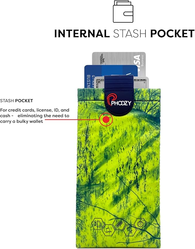 PHOOZY XP3 Ultra-Durable Thermal Phone Case for Extreme Cold | Insulated Phone Case Extends Battery Life 4X | Snowboard & Ski Gear | As Seen on Shark Tank | Medium - Green
