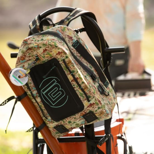 BOTE Highwater Backpack Waterproof Outdoor Zipper Dry Bag 28 Liter Capacity Molle Straps Fully Submersible Watersports Kayaking Fishing Hunting Boating