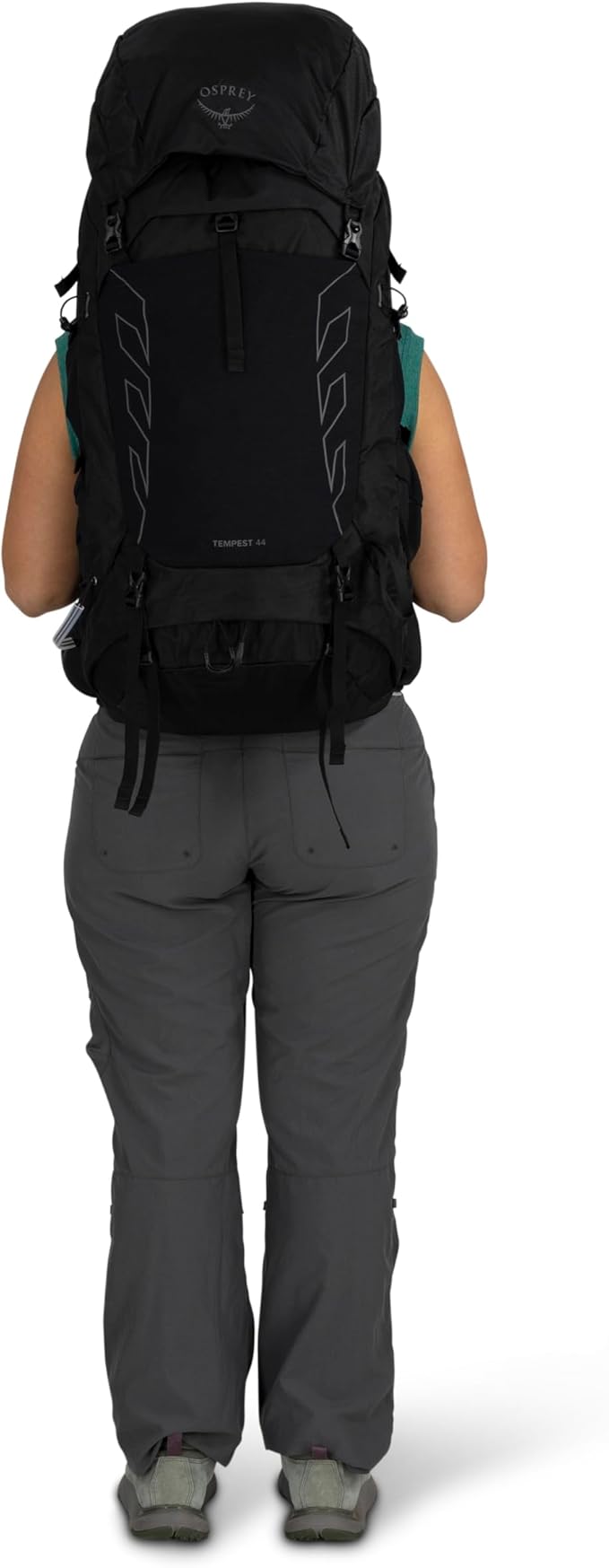 Osprey Tempest 44L Women's Lightweight Hiking Backpack - Daypack for Travel & Camping, Red Pampas/Coal Grey, XS/S