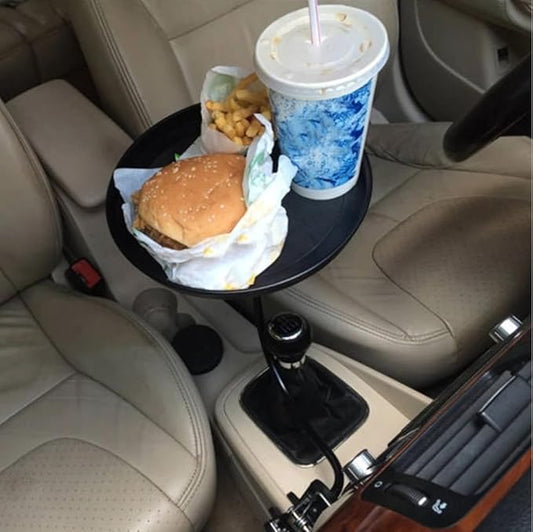 Car Interior Table, Car Cup Food Holder Clip-on Beverage Snacks Storage Swivel Tray Folding Dining Table, Clip-on Food Holder
