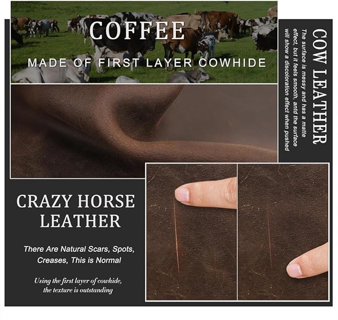 CONTACTS Full Grain Leather Family Passport Holder for 4 Airtag Passport Wallet RFID Blocking Travel Passport Cover with 4 Passport Slot, 6 Card Slot (Brown)