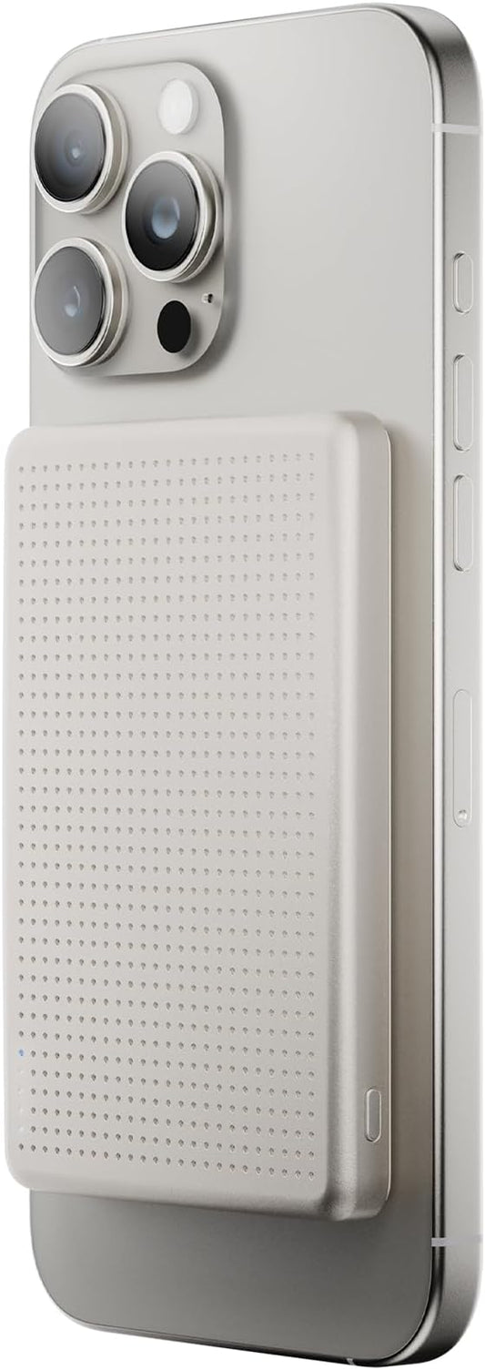 Native Union Active Power Bank | Magnetic - MagSafe Compatible 5000mAh 15W Portable Charger - USB-C Cable Included - Compatible with iPhone Air, 17, 17 Pro Max, AirPods Pro 3 & More (Sandstone)