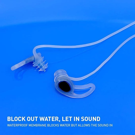 ADV. Eartune Aqua U Ear Plugs for Swimming – Waterproof Silicone Swimmers Ear Plugs for Adults, Men & Women, Universal Fit with Lanyard, Blocks Water but Lets Sound in, Ideal for Pool and Surfing