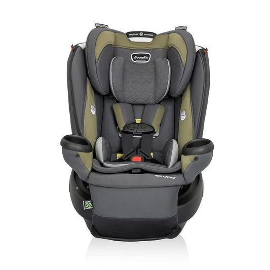 Evenflo Revolve360 Extend Convertible Car Seat with 360 Degree Rotation, Extended Rear-Facing, Forward-Facing, Booster Mode, and Secure Latch Install, Rockland Green