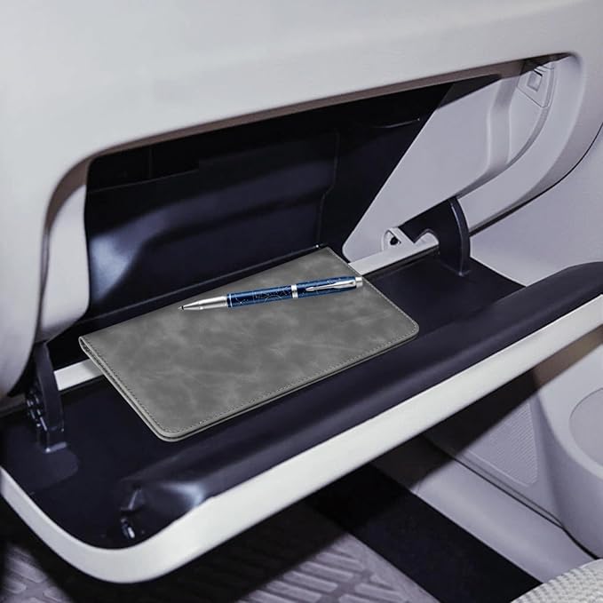 CoBak Car Registration and Insurance Holder - Vehicle Glove Box Car Organizer,Auto Truck Comparment Accessories Case with Magnetic Closure for Driver License,Cards