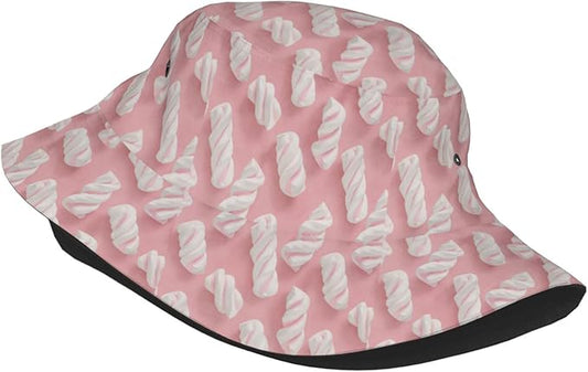 Unicorn and Pink Flower Fisherman Hat Summer Foldable UV Protection Sun Hat