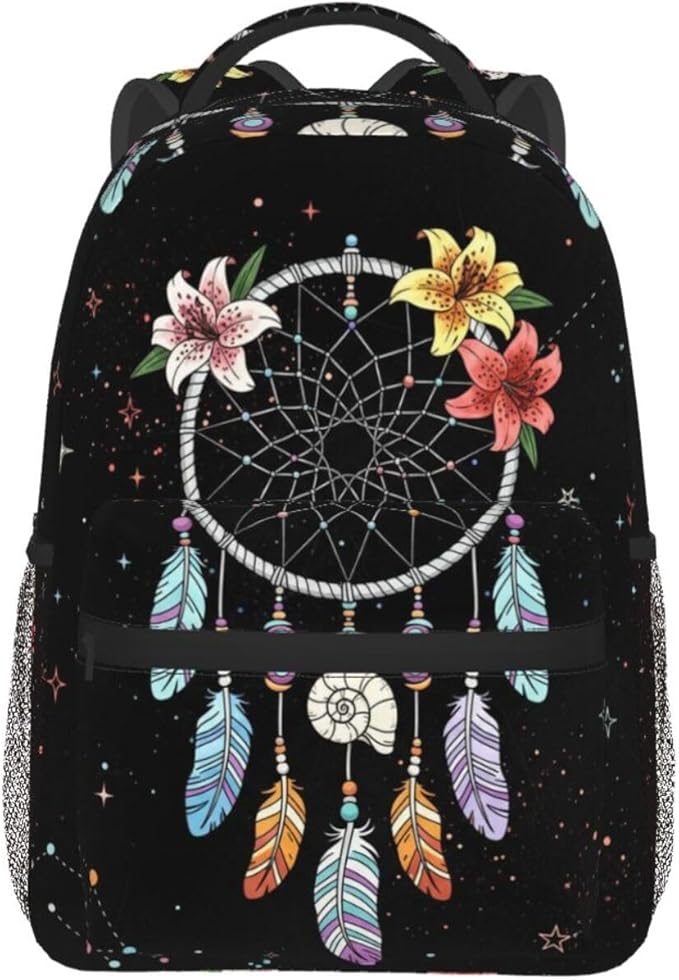 Native American Backpack for Men Women,Casual Travel Hiking Camping Backpacks Lightweight Bookbag