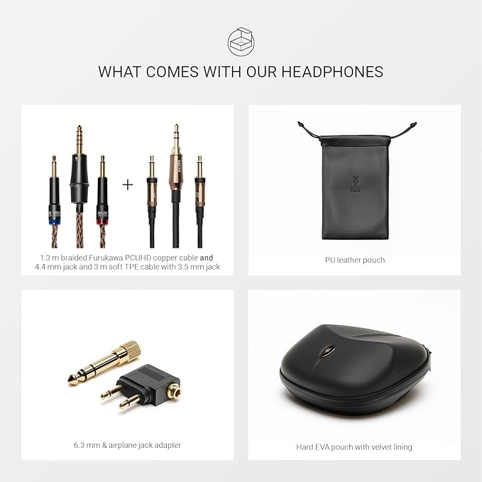 MEZE AUDIO | LIRIC 2nd Generation | Wired Over-Ear Closed-Back Planar Magnetic Headphones for Audiophiles | Macassar Ebony Wood Earcups | Detachable Magnetic Earpads | Premium Braided Cable Included