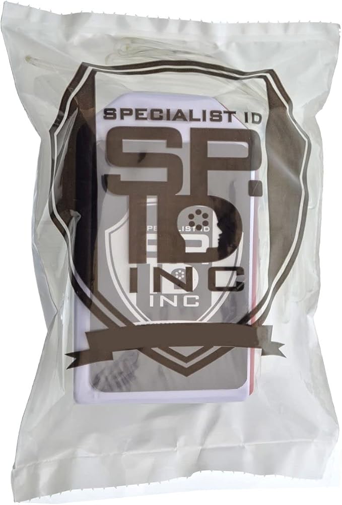 5 Pack - Premium Rigid Airline Luggage Tag Holders with 6" Worm Loops - Heavy Duty Hard Plastic -Suitcase ID Tag Identifiers with Business Card Insert Window by Specialist ID (Assorted Colors)