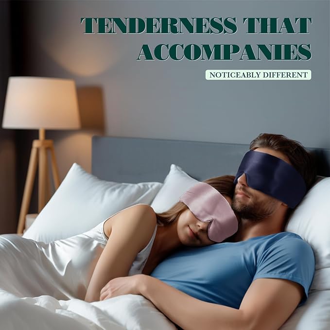 Joyhabit Silk Sleep Mask for Women and Men, Classic Black, Luxurious Comfort for Relaxation & Beauty Sleep, Ultra Soft & Breathable, Protects Hair & Skin