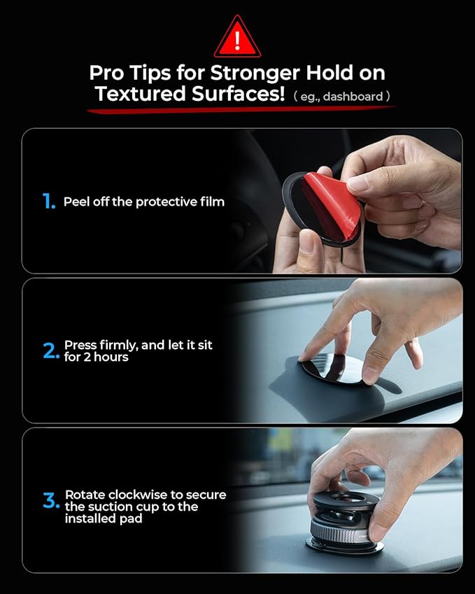 MRGLAS 2026 Upgraded Phone Holders for Your Car, Magsafe Car Mount Ultra Magnetic, 360° Adjustable Vacuum Suction Car Phone Mount, Car Truck Accessories for Men Women for iPhone 17 Pro Max Car Dash