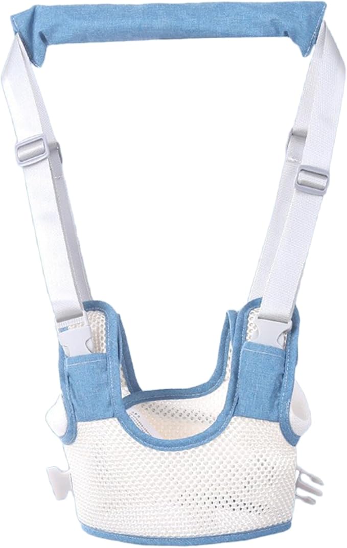 Baby Walker Safety Harness, Toddler Walking Assistant Belt, Easy and Sturdy Use for Children (Light Blue)