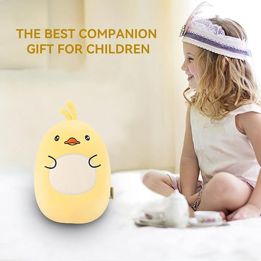 Kids Travel Pillow - 2-in-1 Deformable Kids Neck Pillow for Traveling, Soft U-Shaped Pillow with Adorable Animal Design, Comfy Sleep and Play, Ideal for Airplanes and Cars - Yellow Duck