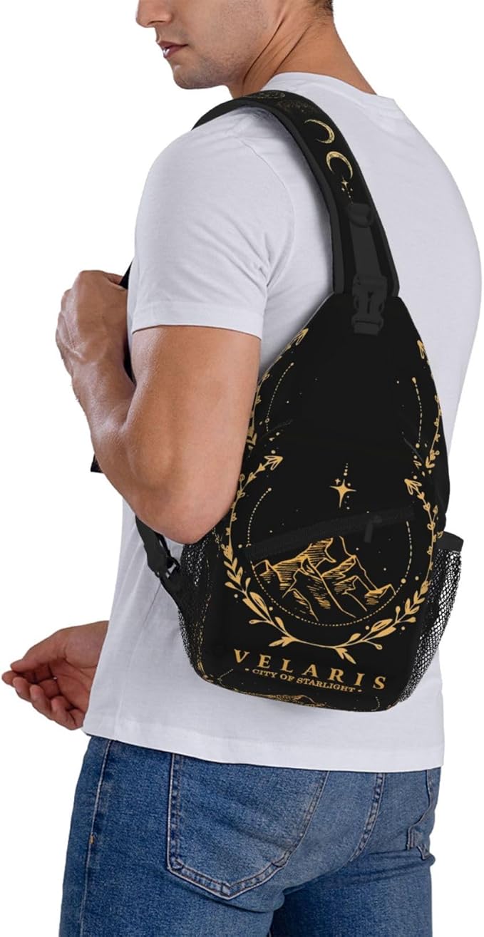 Velaris City Of Starlight Crossbody Bag Trendy Sling Bag Bakpack Casual Chest Bags Daypack For Hiking Walking Travel Running(7)