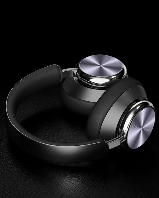 Wentronic Y03 Bluetooth Headphones Wireless Active Noise Cancelling Over Ear Headphones 48 Hours Playtime High Sound Quality 6 EQ Music Mode Headphones with Soft Ear Cushion - Grey