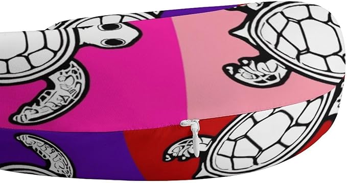 Men’s Comfort U-Shaped Neck Pillow Memory Foam Travel, Tribal Sea Turtle U-Shape, Breathable Car Airplane Support