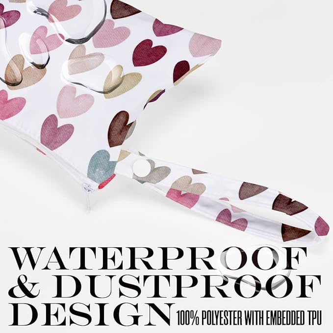 Wet Dry Bag for Swimsuit, Travel, Beach, Pool, Diapers, Dirty Yoga Gym Clothes, Toiletries, Makeup - Waterproof Weekender Bags for Women's Trip Gifts Favors, 2 Pcs