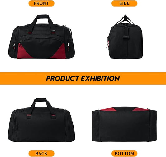 Mens Gym Bag, 55L Large Sports Duffle Bags, Workout Bags Lightweight