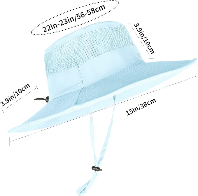 Sun Hats for Men Women Fishing Hat UPF 50+ Breathable Wide Brim Summer UV Protection Hat