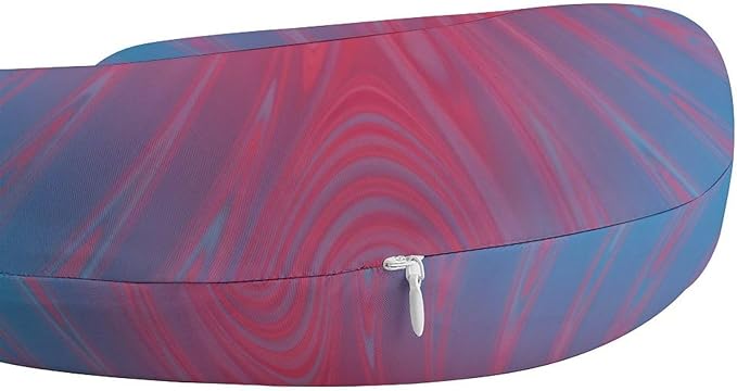 Kids Washable U-Shaped Travel Pillow Neck Support, Transgender Color Tie Dye U-Shape, Airplane Car Nap Chin Cushion