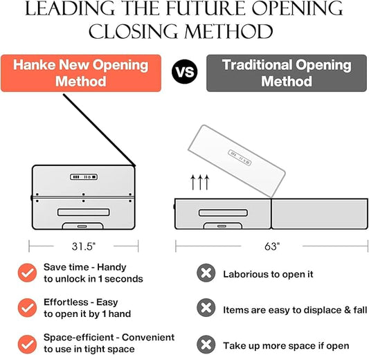 Hanke 20 Inch Carry On Luggage Aluminum Frame Front Opening Rolling Suitcase PC Hard Sided Luggage with Spinner Wheels Travel Luggage for Woman Men Gifts.(Dark Green)