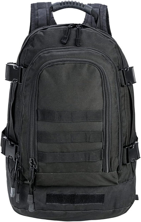 Greencity Laptop Backpacks Tactical 3 Day Expandable Bug Out Bag Classic Case Travel Hiking,Black