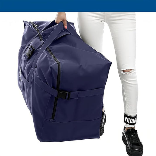 Arxus Large Duffel Bag, Waterproof Carry on Weekend Overnight Storage Bag over Luggage for Airline, Travel, Camping, Moving