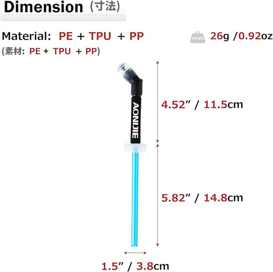 Azarxis TPU Soft Flask Collapsible Water Bottles BPA-Free 250ml 350ml 500ml 600ml for Hydration Vest Pack Running Hiking Cycling Climbing