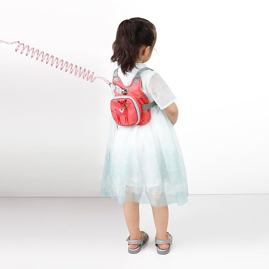 PandaEar Toddler Backpack Leash with Anti-Lost Wrist Link, Kids Safety Harness Children Leashes for Boys Girls, Cute Deer Design