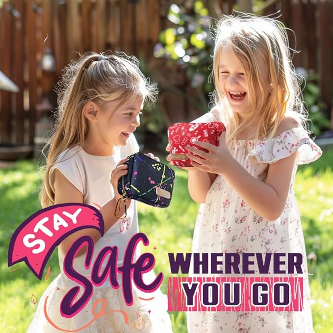 EVERLIT Mini Rescue Pack | 105 Medical Essentials Organized in Portable Storage Bag | Pocket Size Kids First Aid Kit with D Ring | Small Family-Friendly Travel Medical Kit (Camping)