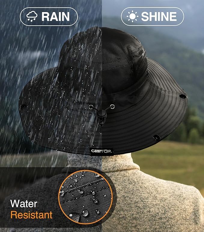 GearTOP Safari Hat for Men Sun Hats for Women UV Protection UPF 50+ Fishing, Gardening, Hiking Hat (22-23 1/2")