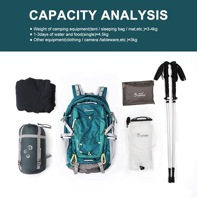 MOUNTAINTOP 25L/40L Hiking Backpack,Lightweight Travel Backpack for Men Women Outdoor Backpacking, Camping