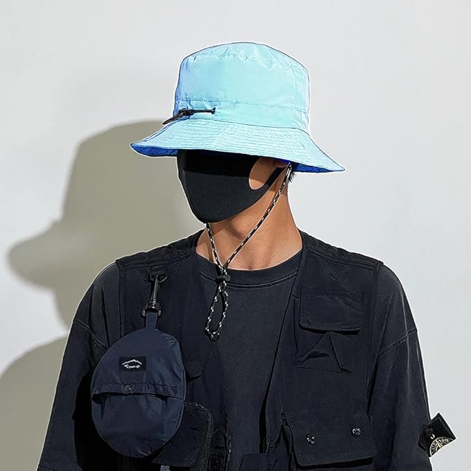 Waterproof Bucket Hat for Women and Men - UV Protection Beach Sun Hat Fishing Safari Boonie Hat Rain Hat Adjustable Packable