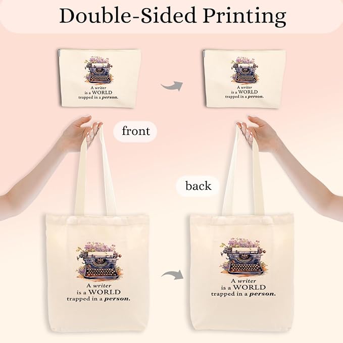 Writer Sewing Doctor Seam Principa Cosmetic Makeup Bag Beach Canvas Tote Bag for Women Girls Christmas Birthday