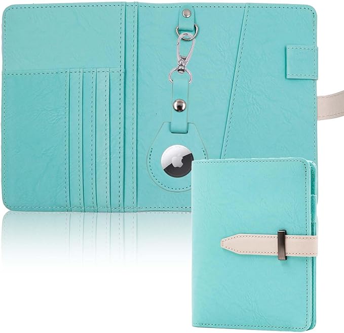 Deziliao DE0072Zise Passport wallets, Mulit-purpose RFID Blocking Passport Holder AirTag Wallet, Travel Wallet