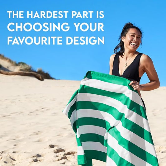 Dock & Bay Quick Drying Towel - for Sports & Gym - Compact, Lightweight - 100% Recycled - Includes Bag - Cabana - Set of 6, Extra Large (200x90cm, 78x35)