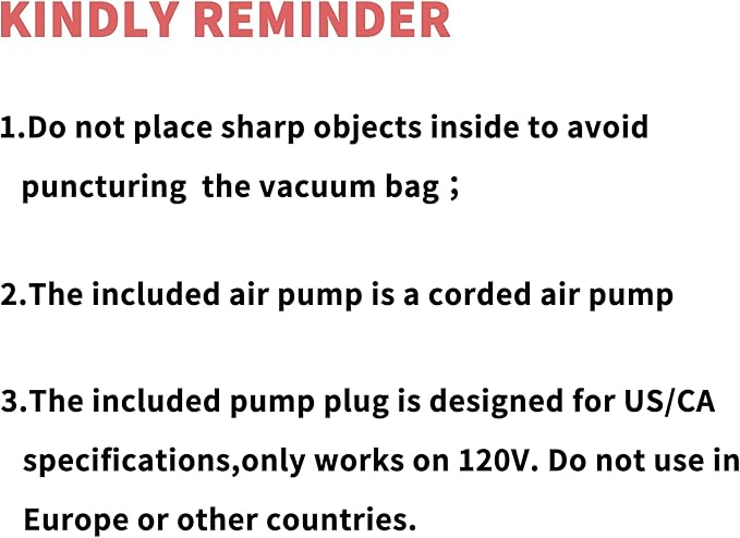 Vacuum Bag for Travel, Professional IPX8 Waterproof Reusable Vacuum Compression Bags for Travel Suitcases, Durable Space Saver Bag(3 PACK,With Pump)