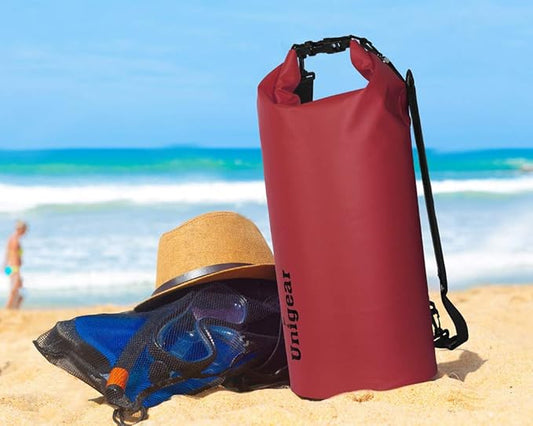 Unigear Dry Bag Waterproof, 2L/5L/10L/20L/30L/40L Floating and Lightweight Bags for Kayaking, Boating, Fishing, Swimming and Camping with Waterproof Phone Case