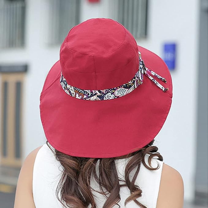 Outdoor UV Sun Protection Waterproof Breathable Face Neck Flap Cover Folding Sun Hat for Men/Women