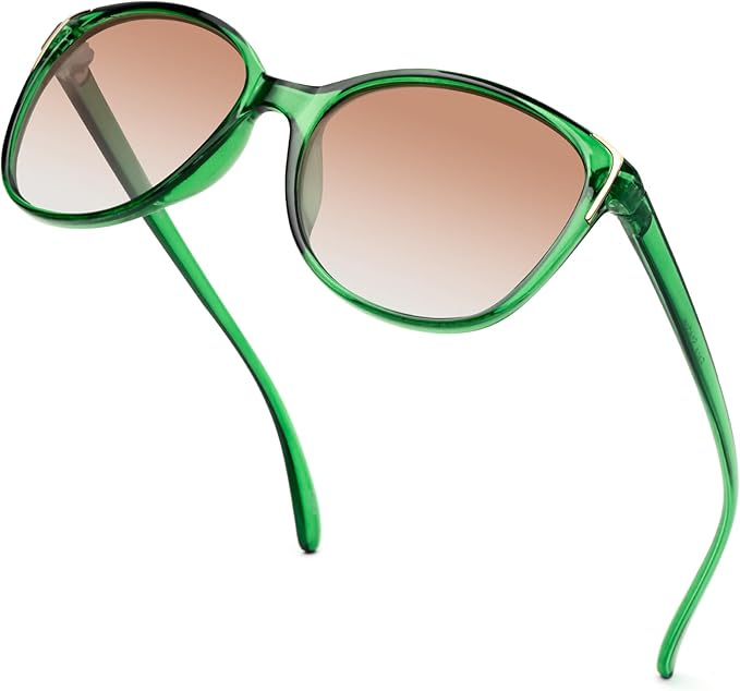 Face Shadow Polarized Sunglasses for Women, Cat Eye Sunglasses for Small Face Ladies Ultralight UV400 Protection