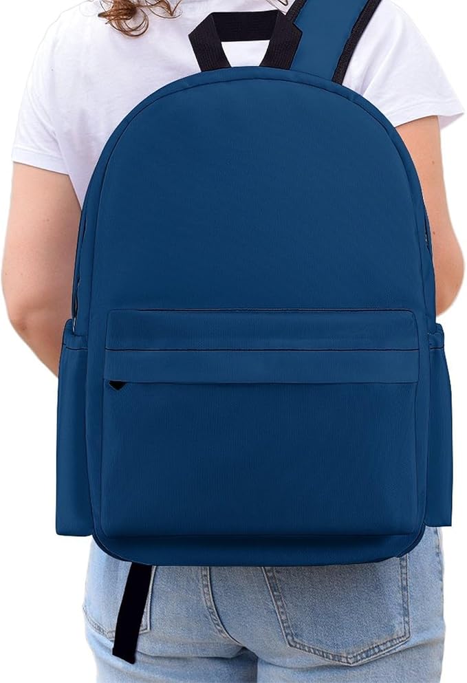 Tibetan Blue Backpack Adult Travel Daybag for Women Men College Backpack for Vacation Hiking Camping Bag