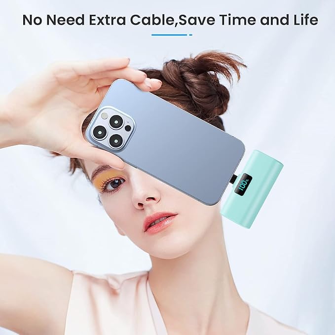 Mini Portable Charger for iPhone 17/16,Upgraded 5500mAh PD USB C Power Bank,Travel Essentials Pocket Phone Charger Battery Pack for iPhone 17/17 Pro Max/16/16 Pro/15 Series,Samsung Galaxy Android etc