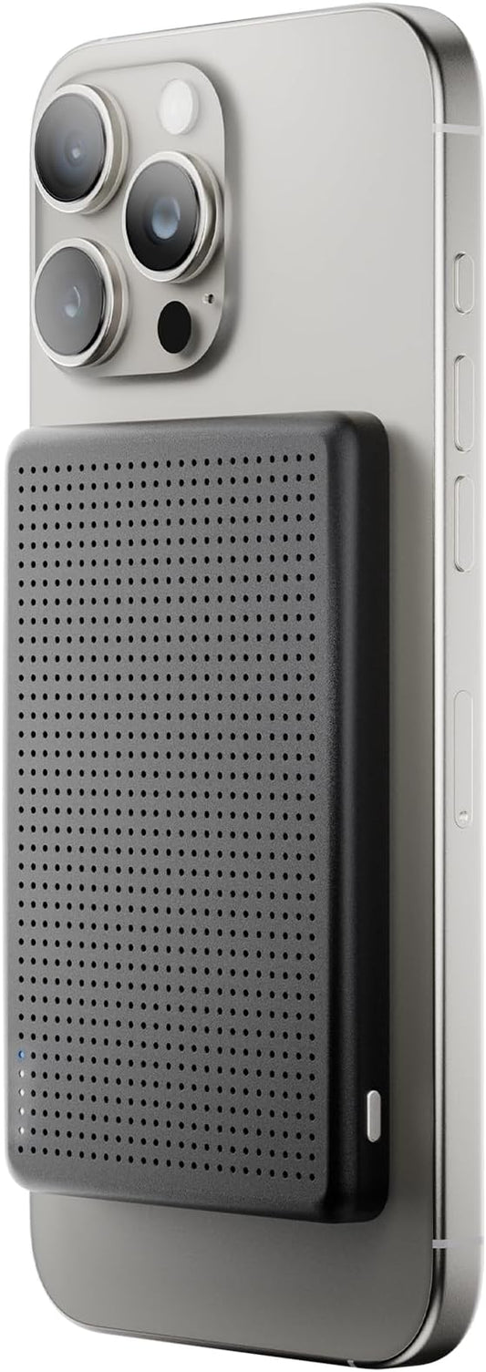 Native Union Active Power Bank | Magnetic - MagSafe Compatible 5000mAh 15W Portable Charger - USB-C Cable Included - Compatible with iPhone Air, 17, 17 Pro, 17 Pro Max, AirPods Pro 3 & More (Black)