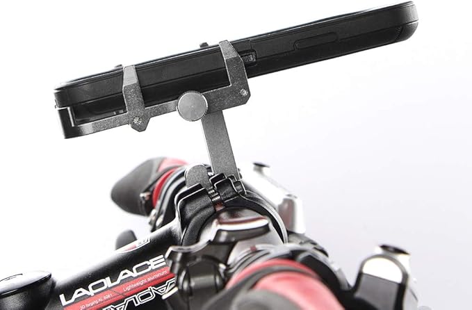 GUB Thick Case Design Bike & Motorcycle Phone Mount Handlebar Holder Adjustable Compatible with iPhone XR Xs 7s 8 Plus,Compatible with SamsungS7/S6/Note5/4,Any Cell Phones with Thick Phone (Silver)