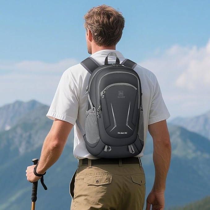 MIYCOO Backpack - Ultra Lightweight Packable Backpack for Travel Camping, 20L Hiking Back Pack Waterproof Foldable Daypack for Men Women Grey