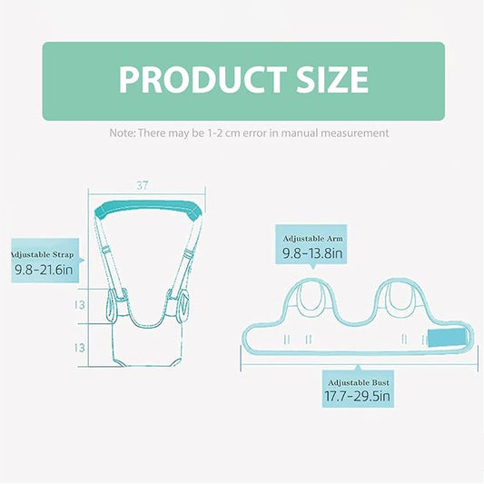 Baby Walking Harness-Handheld Assistant Belt- Toddler Infant Walking Aid for Trainer & Support 7-24 Month Old (summer-Green-1817)