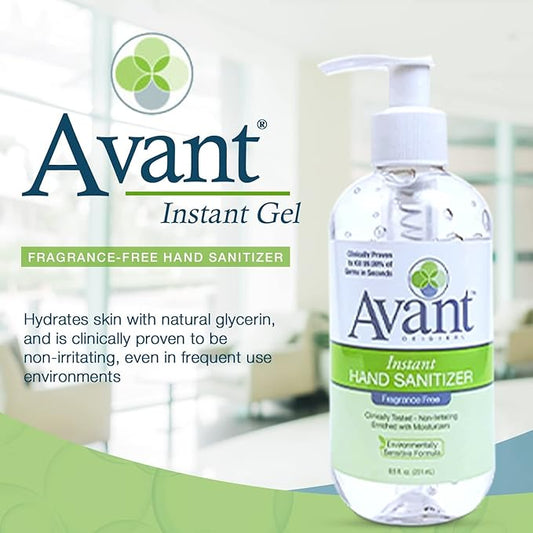 Avant® Original Instant Gel Sanitizer, 8.5 oz Bottle 4-Pack, Back to School Essential
