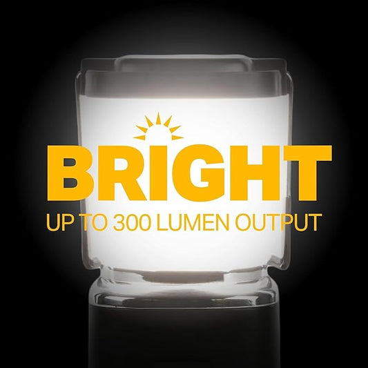 LUXPRO LP189 Mini Lantern - USB-C Rechargeable Camping Light - with 4 Color Modes - Dimmable LED Portable Lantern for Hiking & Emergency - Handy Compact Design (Black, 1-Pack)