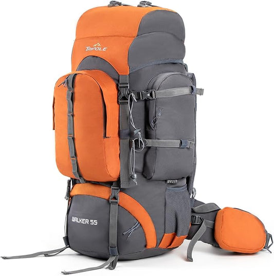 Tripole Walker 65 Litres Rucksack | Internal Frame With Metal Rod | Rain Cover | Bottom Opening | Laptop Section