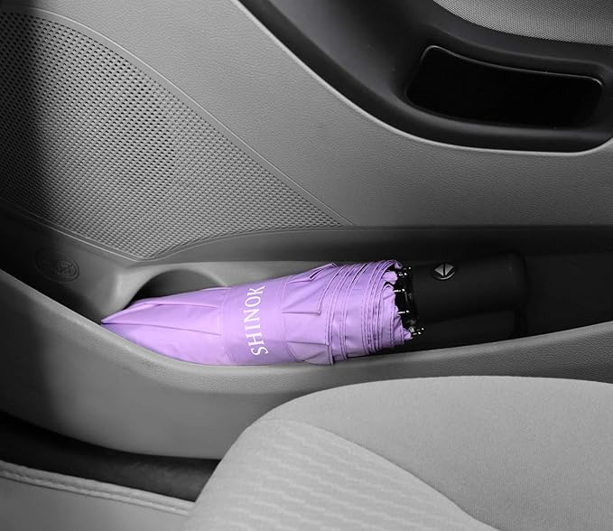 Shinok Travel Umbrella Compact Folding Sun Umbrellas Lighweight Auto Open Close for Women Parasol